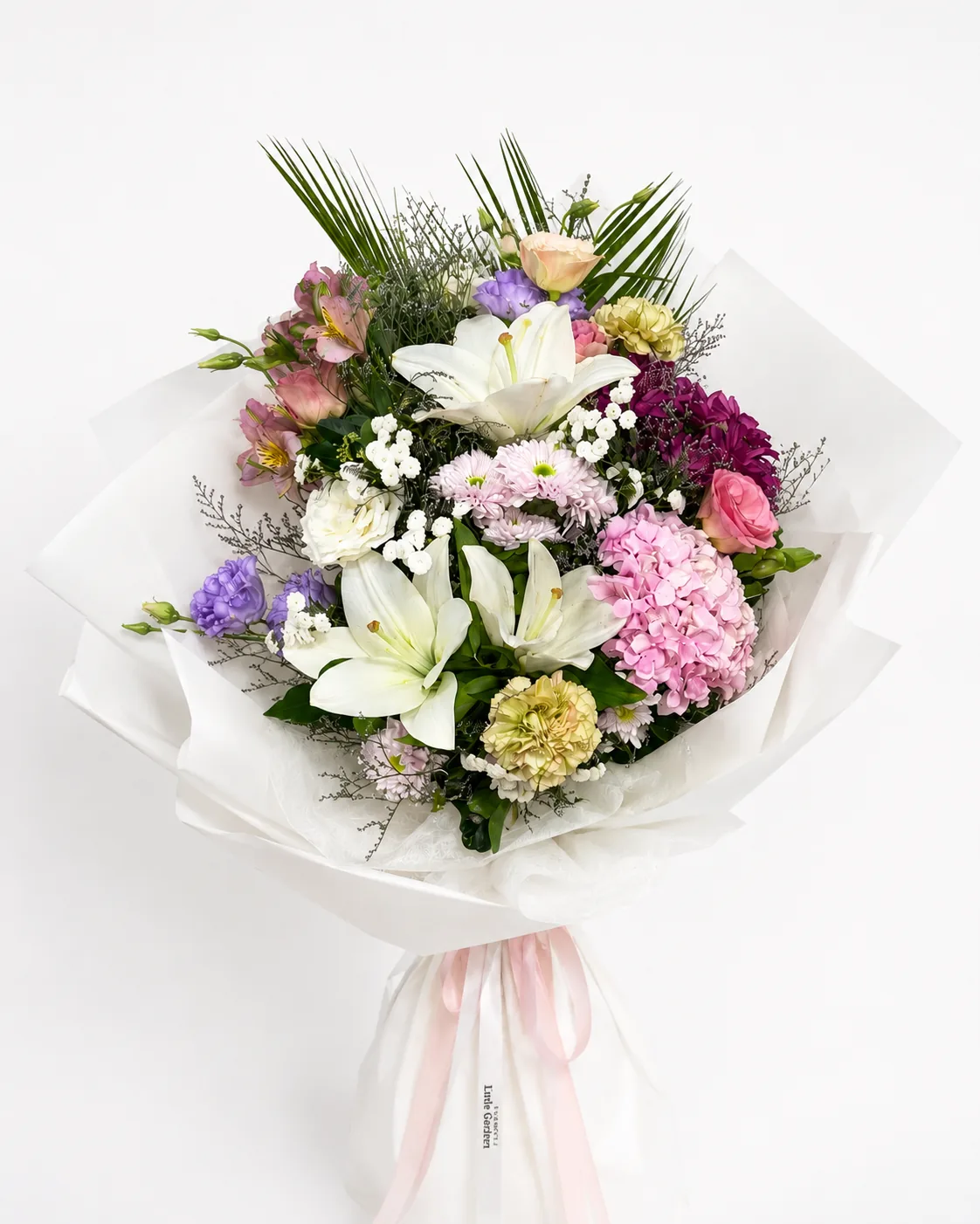She Said Yes engagement lily and hydrangea bouquet — flower delivery Prilep